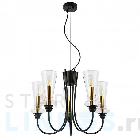 Купить Подвесная люстра Evoluce Rammo SLE112403-05 за 11 540 руб. в Туле фото 2 Купить с доставкой Подвесная люстра Evoluce Rammo SLE112403-05 в Туле фото 2