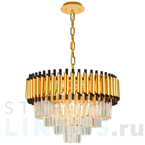 Купить Подвесная люстра Natali Kovaltseva Darian 76017/10C Gold за 24 244 руб. в Туле Купить с доставкой Подвесная люстра Natali Kovaltseva Darian 76017/10C Gold в Туле