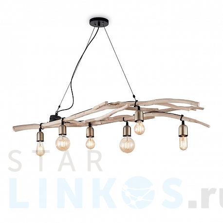 Купить Подвесная люстра Ideal Lux Driftwood SP6 180922 за 80 500 руб. в Туле фото 2 Купить с доставкой Подвесная люстра Ideal Lux Driftwood SP6 180922 в Туле фото 2