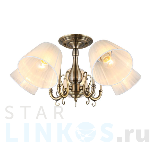 Купить Потолочная люстра Omnilux Leonessa OML-29117-05 за 6 940 руб. в Туле Купить с доставкой Потолочная люстра Omnilux Leonessa OML-29117-05 в Туле