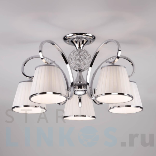 Купить Потолочная люстра Eurosvet 60088/5 хром за 17 100 руб. в Туле Купить с доставкой Потолочная люстра Eurosvet 60088/5 хром в Туле