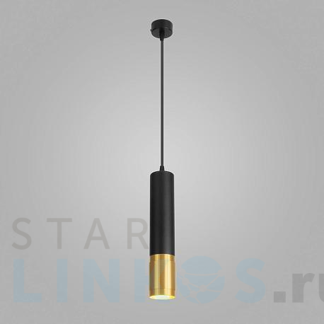 Купить Подвесной светильник Eurosvet Tony DLN108 GU10 черный/золото за 2 970 руб. в Туле фото 2 Купить с доставкой Подвесной светильник Eurosvet Tony DLN108 GU10 черный/золото в Туле фото 2