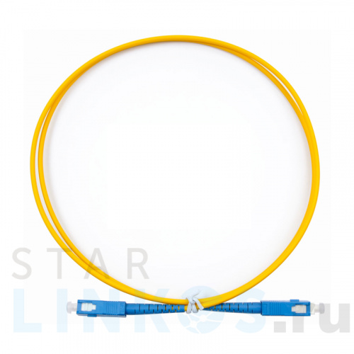 Купить Шнур оптический соединительный SC-SC/UPC, SM 9/125, simplex, 2 м за 191 руб. в Туле Купить с доставкой Шнур оптический соединительный SC-SC/UPC, SM 9/125, simplex, 2 м в Туле