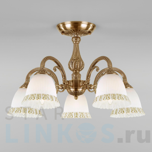 Купить Потолочная люстра Eurosvet Campina 60107/5 античная бронза за 13 000 руб. в Туле Купить с доставкой Потолочная люстра Eurosvet Campina 60107/5 античная бронза в Туле