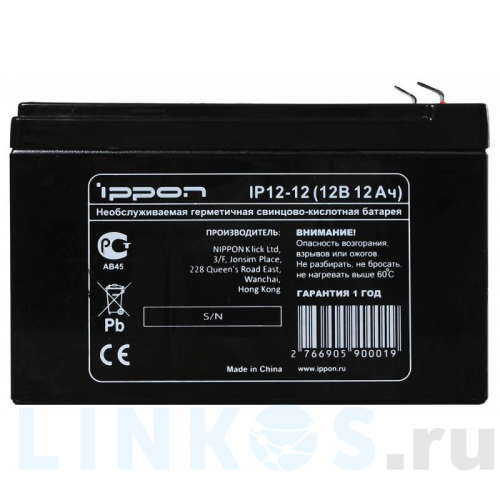 Купить с доставкой Батарея Ippon IP12-12 в Туле фото 3