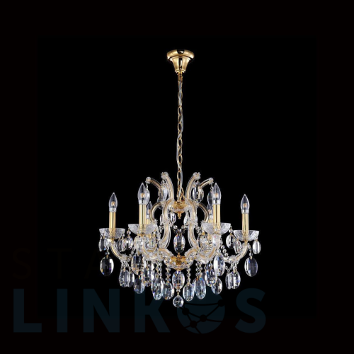 Купить Подвесная люстра Crystal Lux Hollywood SP6 Gold за 55 900 руб. в Туле Купить с доставкой Подвесная люстра Crystal Lux Hollywood SP6 Gold в Туле