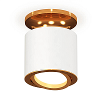 Купить Комплект накладного поворотного светильника Ambrella light XS7401120 SWH/PYG белый песок/золото желтое полированное MR16 GU5.3 (N7929, C7401, N7004) в Туле