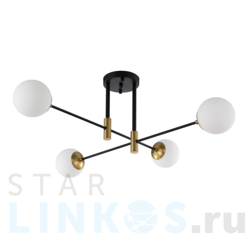 Купить Потолочная люстра Crystal Lux Fidel PL4 Black за 14 500 руб. в Туле Купить с доставкой Потолочная люстра Crystal Lux Fidel PL4 Black в Туле