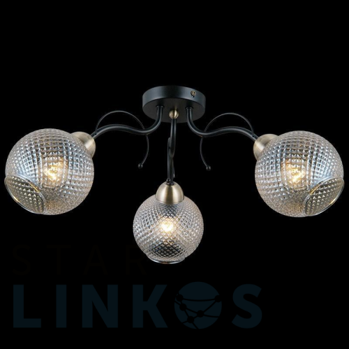 Купить Потолочная люстра Illumico IL0190-3CSQ-79 BK AB за 3 580 руб. в Туле Купить с доставкой Потолочная люстра Illumico IL0190-3CSQ-79 BK AB в Туле