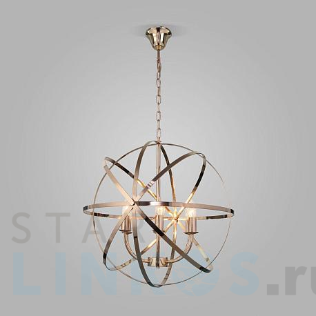 Купить Подвесная люстра Eurosvet Santi 60139/6 золото за 28 700 руб. в Туле фото 2 Купить с доставкой Подвесная люстра Eurosvet Santi 60139/6 золото в Туле фото 2