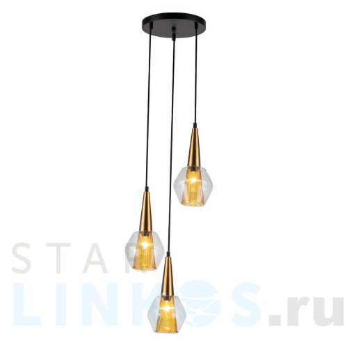 Купить Подвесная люстра Indigo Narciso 13002/3P Black V000145 за 11 570 руб. в Туле Купить с доставкой Подвесная люстра Indigo Narciso 13002/3P Black V000145 в Туле