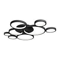 Купить Потолочная светодиодная люстра iLedex Ring Star 9004-8L-X BK в Туле