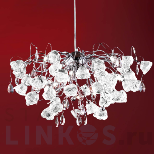 Купить Подвесная люстра Citilux Rosa Bianco EL325P15.1 за 49 990 руб. в Туле Купить с доставкой Подвесная люстра Citilux Rosa Bianco EL325P15.1 в Туле