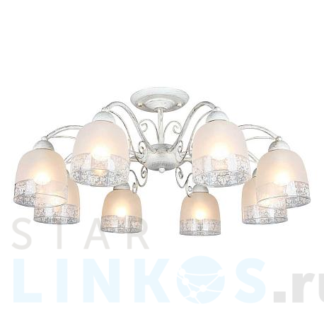 Купить Потолочная люстра Omnilux Ferraro OML-54907-08 за 16 020 руб. в Туле фото 2 Купить с доставкой Потолочная люстра Omnilux Ferraro OML-54907-08 в Туле фото 2