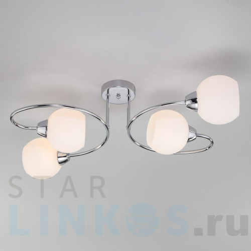 Купить Потолочная люстра Eurosvet Tulia 30136/4 хром за 8 340 руб. в Туле Купить с доставкой Потолочная люстра Eurosvet Tulia 30136/4 хром в Туле