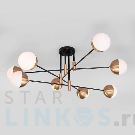 Купить Потолочная люстра Eurosvet Nuvola 70129/8 латунь за 25 300 руб. в Туле фото 2 Купить с доставкой Потолочная люстра Eurosvet Nuvola 70129/8 латунь в Туле фото 2