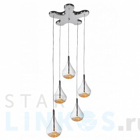 Купить Подвесная люстра Zumaline Perle P0226-05B-F4RK за 36 790 руб. в Туле фото 2 Купить с доставкой Подвесная люстра Zumaline Perle P0226-05B-F4RK в Туле фото 2