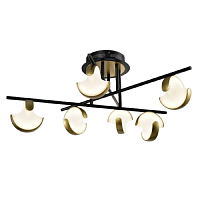 Купить Потолочная светодиодная люстра Gerhort G91051/6BK+GD в Туле