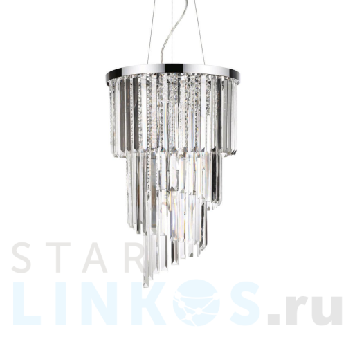 Купить с доставкой Подвесная люстра Ideal Lux Carlton SP8 Cromo 117737 в Туле