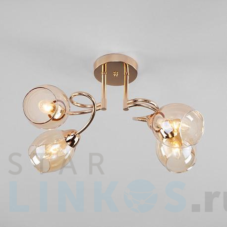 Купить Потолочная люстра Eurosvet Roselyn 30171/4 золото за 7 370 руб. в Туле фото 2 Купить с доставкой Потолочная люстра Eurosvet Roselyn 30171/4 золото в Туле фото 2