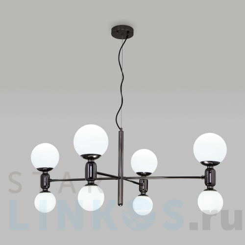 Купить Подвесная люстра Eurosvet Bubble 30182/8 черный жемчуг за 32 300 руб. в Туле Купить с доставкой Подвесная люстра Eurosvet Bubble 30182/8 черный жемчуг в Туле