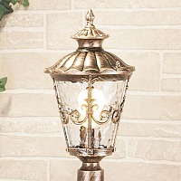 Купить Уличный светильник Elektrostandard Diadema F GLYF-8046F черное золото a030677 в Туле