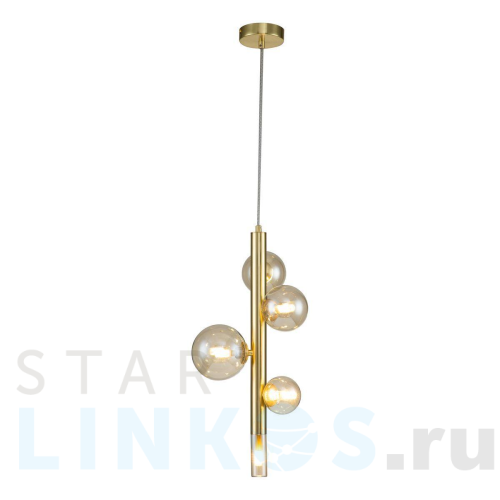 Купить с доставкой Подвесная люстра Indigo Canto 11026/5P Gold V000245 в Туле