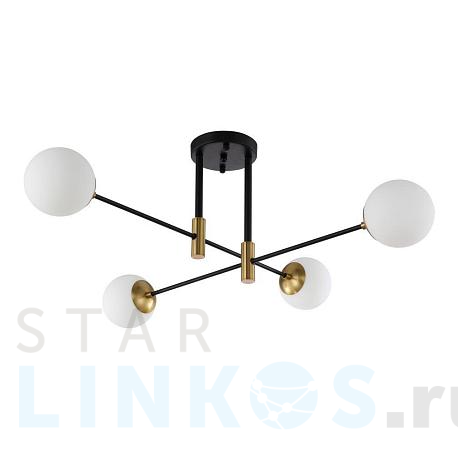 Купить Потолочная люстра Crystal Lux Fidel PL4 Black за 14 500 руб. в Туле фото 2 Купить с доставкой Потолочная люстра Crystal Lux Fidel PL4 Black в Туле фото 2