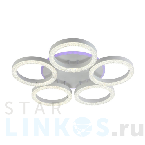 Купить Потолочная светодиодная люстра Profit Light 5894/5 WHT за 8 330 руб. в Туле Купить с доставкой Потолочная светодиодная люстра Profit Light 5894/5 WHT в Туле