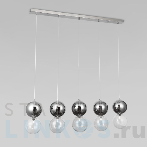 Купить Подвесной светильник Eurosvet Selisa 50091/5 хром/дымчатый за 35 800 руб. в Туле Купить с доставкой Подвесной светильник Eurosvet Selisa 50091/5 хром/дымчатый в Туле