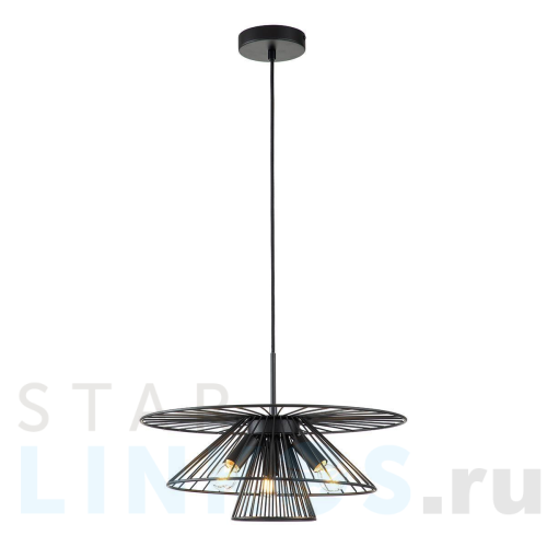Купить Подвесная люстра Indigo Strato 10016/3P Black V000287 за 30 440 руб. в Туле Купить с доставкой Подвесная люстра Indigo Strato 10016/3P Black V000287 в Туле