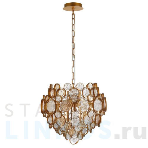 Купить Подвесной светильник Crystal Lux Deseo SP6 D460 Gold за 63 900 руб. в Туле Купить с доставкой Подвесной светильник Crystal Lux Deseo SP6 D460 Gold в Туле
