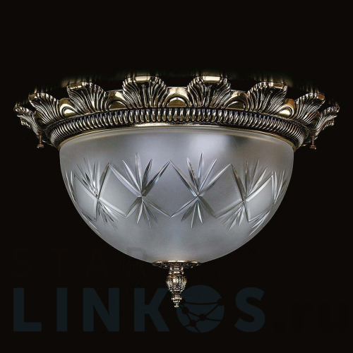 Купить с доставкой Потолочный светильник Artglass Lea II. Brass Antique в Туле
