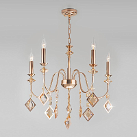 Купить Подвесная люстра Eurosvet Telao 10120/5 золото/тонированный хрусталь Strotskis Smart в Туле