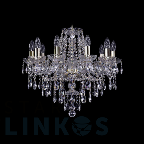 Купить Подвесная люстра Bohemia Ivele 1415/10/200 G за 46 350 руб. в Туле Купить с доставкой Подвесная люстра Bohemia Ivele 1415/10/200 G в Туле