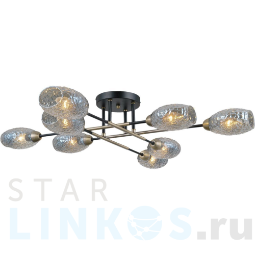 Купить Потолочная люстра Illumico IL0255-8CSQ-79 BK AB за 9 300 руб. в Туле Купить с доставкой Потолочная люстра Illumico IL0255-8CSQ-79 BK AB в Туле