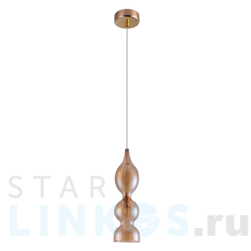 Купить с доставкой Подвесной светильник Crystal Lux Iris SP1 B Amber в Туле
