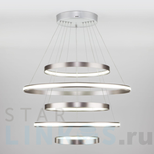 Купить Подвесной светильник Eurosvet 90179/5 сатин-никель за 59 800 руб. в Туле Купить с доставкой Подвесной светильник Eurosvet 90179/5 сатин-никель в Туле