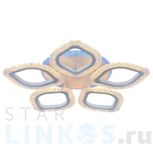 Купить Потолочная светодиодная люстра Profit Light 8018/5 WHT за 5 270 руб. в Туле Купить с доставкой Потолочная светодиодная люстра Profit Light 8018/5 WHT в Туле