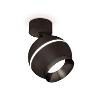 Купить Комплект накладного светильника Ambrella light Techno Spot XM1102001 SBK/PBK черный песок/черный полированный (A2210, C1102, N7031) в Туле