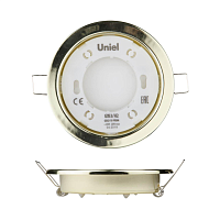 Купить Встраиваемый светильник Uniel GX53/H2 Gold 10 Prom UL-00005053 в Туле