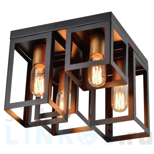 Купить Потолочная люстра Lussole Loft Bullock LSP-8409 за 9 862 руб. в Туле Купить с доставкой Потолочная люстра Lussole Loft Bullock LSP-8409 в Туле