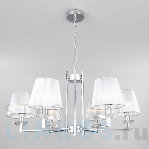 Купить Подвесная люстра Eurosvet Alegria 60125/6 хром Smart за 26 800 руб. в Туле Купить с доставкой Подвесная люстра Eurosvet Alegria 60125/6 хром Smart в Туле