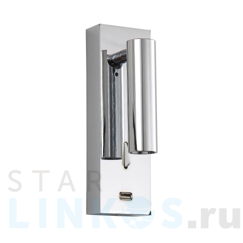 Купить Настенный светильник Crystal Lux CLT 210W USB CH за 4 050 руб. в Туле Купить с доставкой Настенный светильник Crystal Lux CLT 210W USB CH в Туле