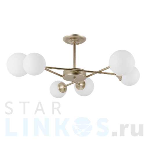 Купить Потолочная люстра Arte Lamp Marco A2703PL-6SG за 11 490 руб. в Туле Купить с доставкой Потолочная люстра Arte Lamp Marco A2703PL-6SG в Туле