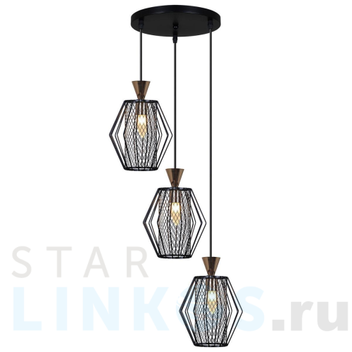 Купить Подвесная люстра Reluce 00903-0.9-03 BK за 4 140 руб. в Туле Купить с доставкой Подвесная люстра Reluce 00903-0.9-03 BK в Туле