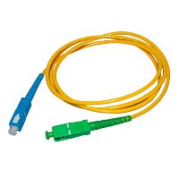 Купить Шнур оптический соединительный SC/APC-SC/UPC, SM 9/125, simplex, 2 м в Туле