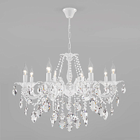 Купить Подвесная люстра Eurosvet Veletta 10108/8 белый/прозрачный хрусталь Strotskis в Туле
