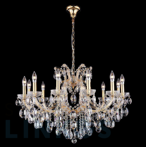 Купить Подвесная люстра Crystal Lux Hollywood SP12 Gold за 81 900 руб. в Туле Купить с доставкой Подвесная люстра Crystal Lux Hollywood SP12 Gold в Туле