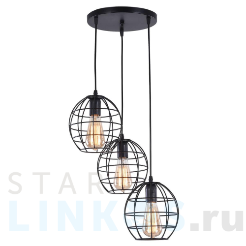 Купить Подвесная люстра IMEX MD.1703-3-P BK за 4 590 руб. в Туле Купить с доставкой Подвесная люстра IMEX MD.1703-3-P BK в Туле